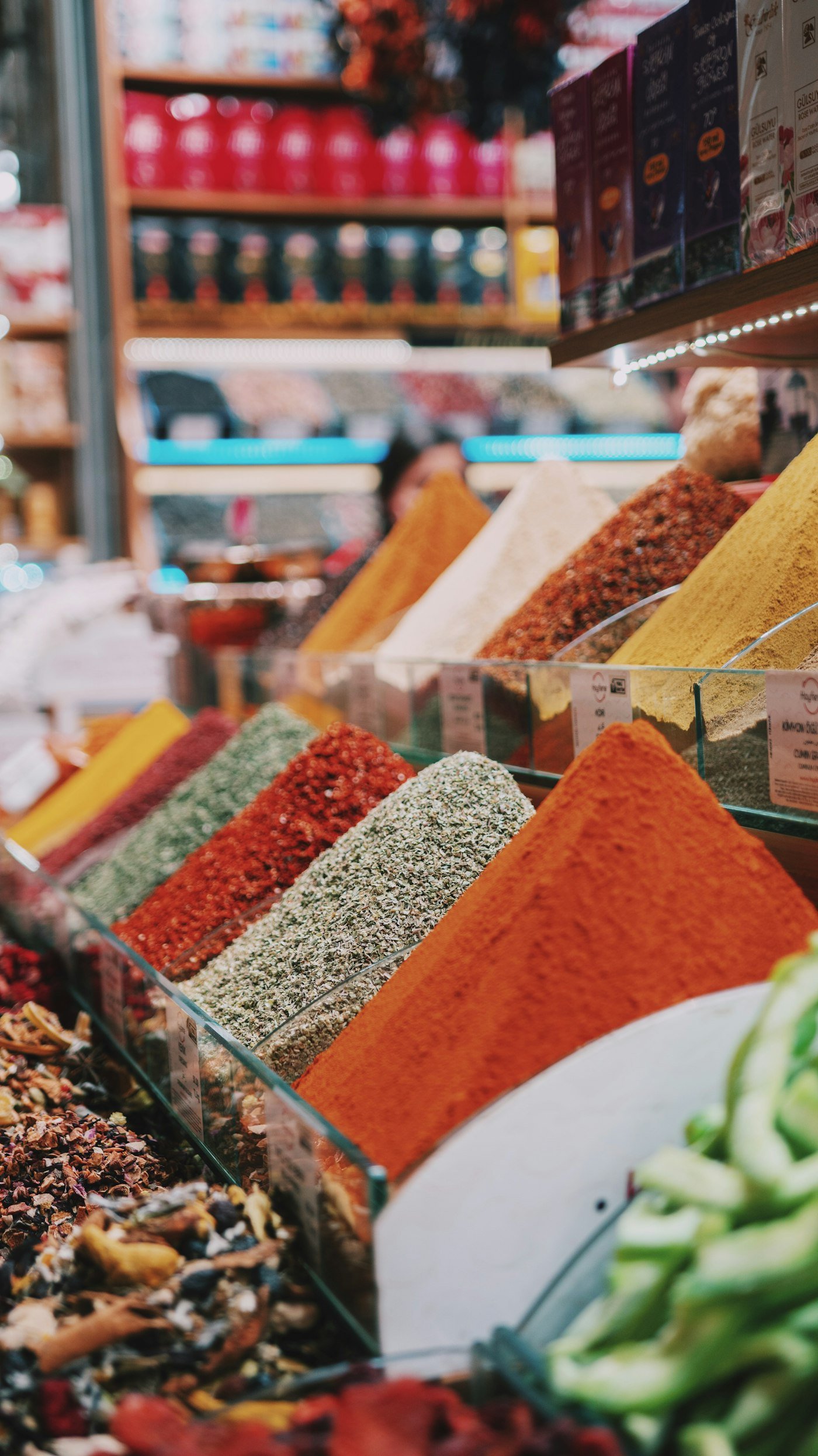 Spices at the Istanbul spice bazaar