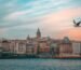 Galata Tower and Istanbul skyline at sunset