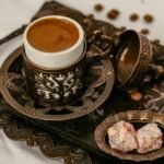 Copper Turkish Coffee Cups with Porcelain Liners – Set of 2