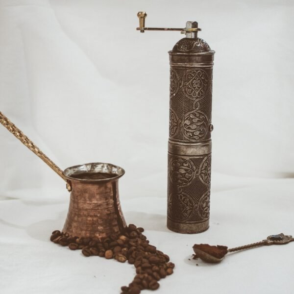 Brass Turkish Coffee Grinder – Manual Hand Mill