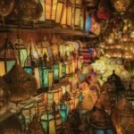 Mosaic Glass Lantern Candle Holders – Set of 3