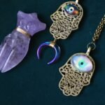 Evil Eye Necklace – Silver Tone with Glass Nazar