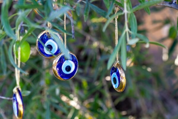 Evil Eye Tree Ornaments – Set of 10