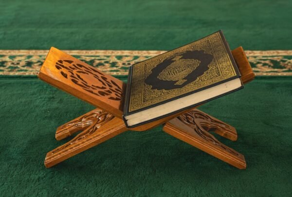 Hand-Carved Wooden Quran Stand (Rehal)